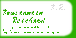 konstantin reichard business card